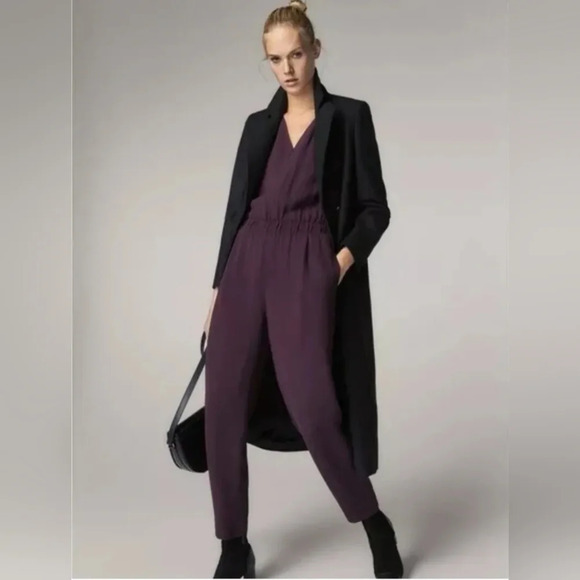 Massimo Dutti Womens Romper Overall Zipped Jumpsuit sz 8 & 10 - Picture 2 of 2